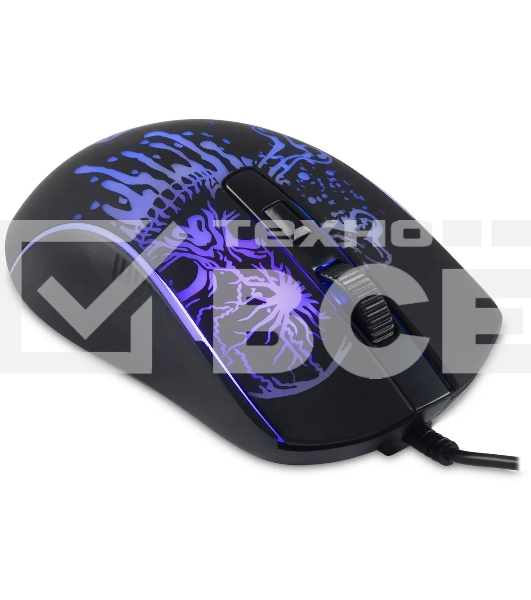 Мышь проводная Oklick 702G черный, 3600 dpi, USB, кнопки - 4