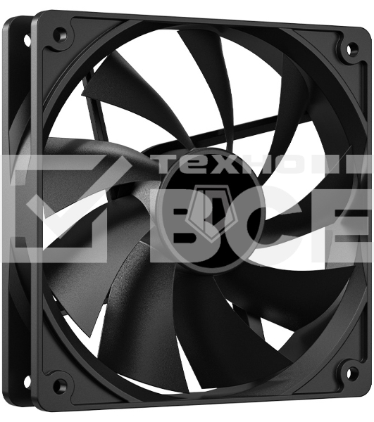 Вентилятор для корпуса ID-Cooling XF-120-K черный, 120 мм, 1800 об/мин, 35.2 дБ, 4 pin