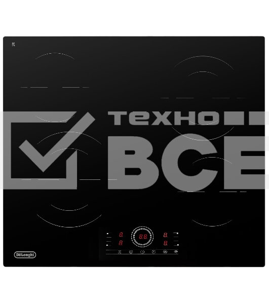 Электрическая варочная панель DeLonghi VITTORIO 2E1F CR Hi Light, независимая, чёрный