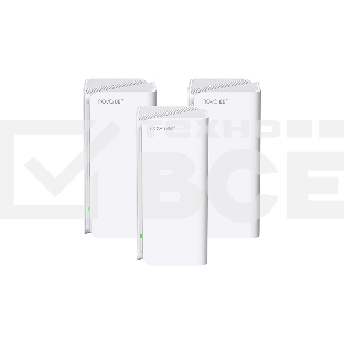 Трехдиапазонная гигабитная Wi-Fi Mesh система Tenda MX21 Pro (3-pack) AXE5700, 2,4/5/6 ГГц, до 5665 Мбит/с, 3x1Гбит/с