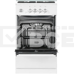 Плита газовая De Luxe 5040.32г(кр) ЧР-010 нержавеющая сталь, конфорок 4 шт, духовка 46 л, 50 см x 85 см x 50 см, фото4