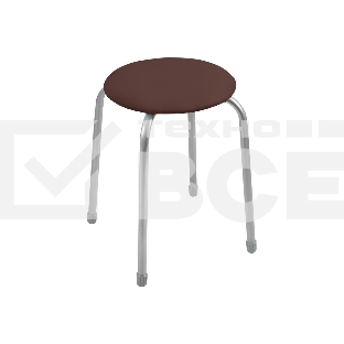 Табурет НИКА Классика 2 ТК02/К коричневый, 4 опоры