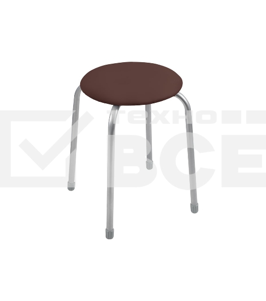 Табурет НИКА Классика 2 ТК02/К коричневый, 4 опоры