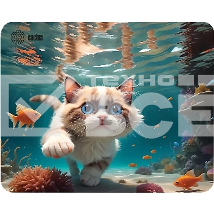 Коврик для мыши Cactus Fish Cat 300x250x3мм (CS-MPC-D15M)