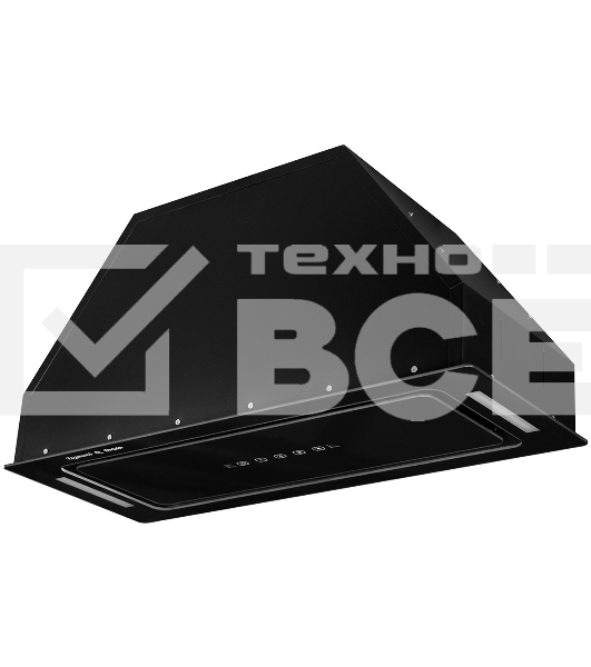 Вытяжка встраиваемая Zigmund & Shtain K 014.7 B черный, 72 см, 1100 куб. м/ч, 62 дБ