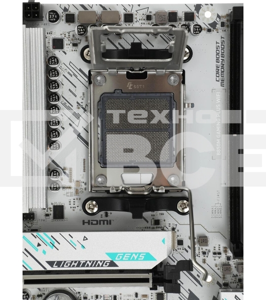 Материнская плата MSI B850M GAMING PLUS WIFI, AM5, AMD B850, 4xDDR5, 4xSATA, 2xM.2, 1xPCIe 5.0 x16, 1xPCIe 4.0 x4, 1xPCIe 3.0 x1, 1xDP, 1xHDMI, 1x5Gb LAN, Wi-Fi 7, Bluetooth 5.4, 3xUSB-C 10Gbps, 3xUSB-A 10Gbps, 3xUSB-A 5Gbps, 3x3.5 мм, 7.1, mATX