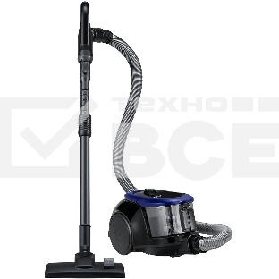 Пылесос Samsung VC18M21B0S2 синий, 380/1800 Вт, уборка сухая, пылесборник контейнер 1.5 л