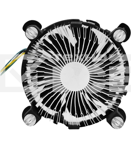 Кулер KingPrice KPAC-65-PWM3 92x92x25мм Soc-1200/1150/1151/1155 черный 4-pin 18-35dB Al 65W 140gr Ret