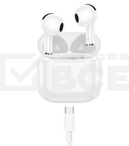Наушники TWS Hoco EW78 белый, вкладыши, Bluetooth, до 4 ч.