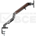 Кронштейн для мониторов Ultramounts UM734WD серый/коричневый 17'-27' макс.7кг крепление к столешнице поворот и наклон, фото9