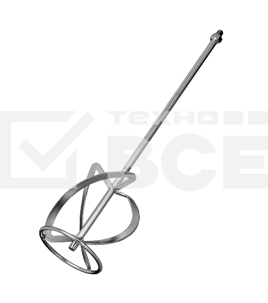 Насадка для миксера Сибртех, для тяжелых растворов,140 х 590 мм, оцинкованная,хвостовик резьба М14