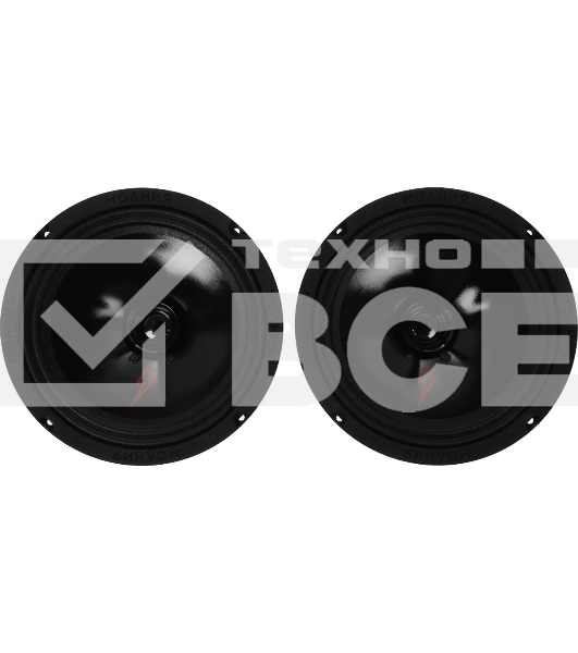 Колонки автомобильные Ural Молния АС-МЛ200 (без решетки) 200Вт 94дБ 4Ом 20 см (8дюйм) (ком.: 2кол.) широкополосные однополосные