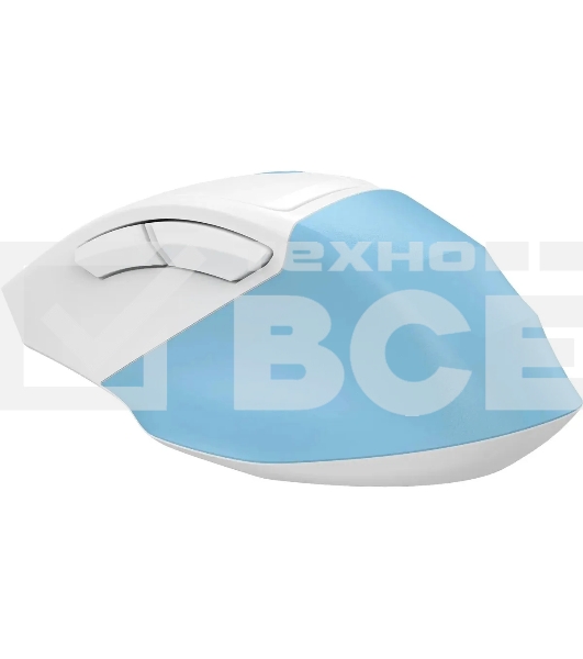 Мышь беспроводная A4Tech Fstyler FG45CS Air голубой/белый оптическая (2000dpi) silent беспроводная USB для ноутбука (7but)