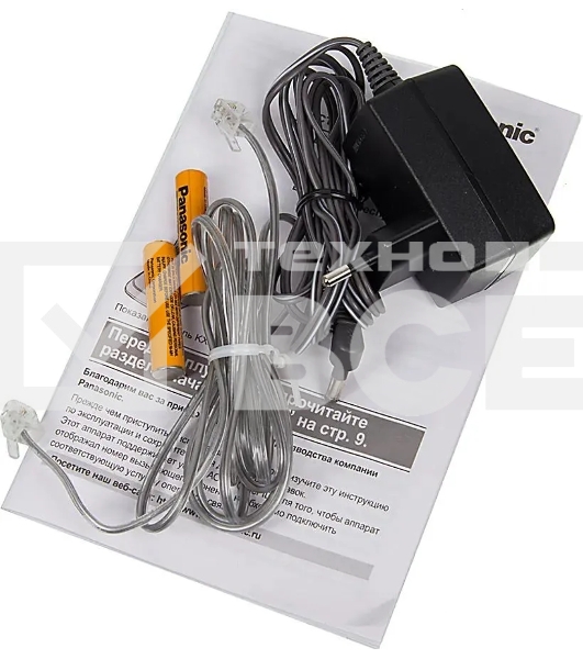 Телефон беспроводной (DECT) Panasonic KX-TG2511RUT (титан) {АОН, Caller ID,спикерфон на трубке,переход в Эко режим одним нажатием}