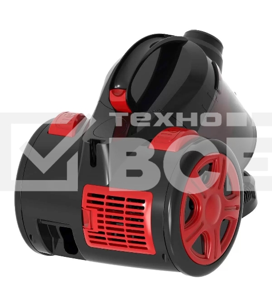 Пылесос Blackton VC1802B серый/красный, 350 Вт, сухая уборка, пылесборник контейнер 2 л