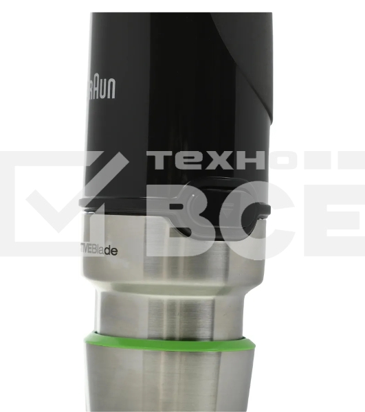 Блендер погружной Braun MQ9135XI черный/серебристый