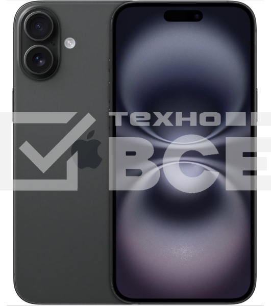 Смартфон Apple iPhone 16, 8/128Gb, черный