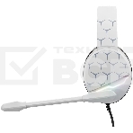 Наушники с микрофоном Оклик HS-L710G белый/черный, фото5