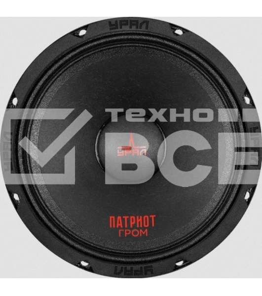 Колонки автомобильные Ural АС-ПТ165.2 ГРОМ (без решетки) 600Вт 99.7дБ 4Ом 16.5см (6 1/2дюйм) (ком.:1кол.) широкополосные однополосные