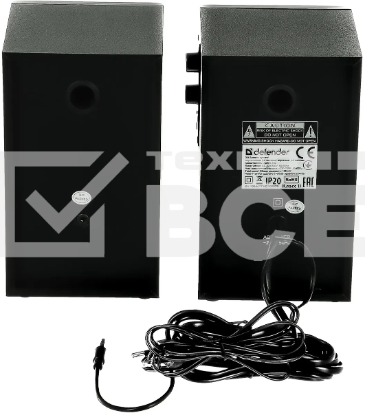 Колонки Defender AURORA S12 2.0, Актив.колонки 2x6 W (RMS),100 Гц - 20 кГц