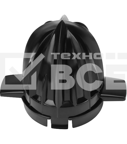 Соковыжималка цитрусовая Hyundai HY-JC4123 30Вт рез.сок.:1200мл. черный/нержавеющая сталь