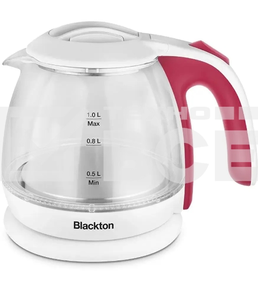 Чайник электрический Blackton Bt KT1801G белый/розовый, 1500 Вт, 1 л.