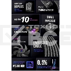 Блок питания 1STPLAYER NGDP Platinum (HA-1000BA3-BK), 1000Вт, 80 PLUS Platinum, 120мм, модульный, черный, фото8
