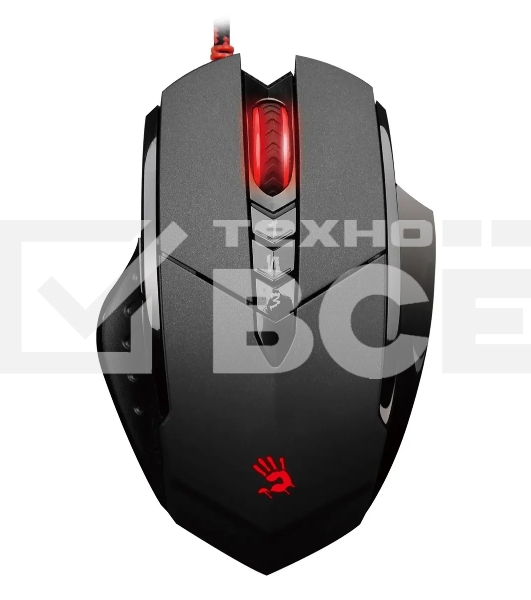 Мышь проводная A4Tech Bloody V7 черный, 3200 dpi, USB Type-A, кнопки - 8
