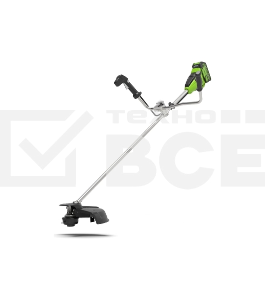 Триммер аккумуляторный GreenWorks GD40BCB, 40V, 40,6 см, бесщеточный, с АКБ 4АЧ и ЗУ (2105707UB) 40 вольт (модель GD40BCB) - отличная замена электро или бензиновому триммеру, он с легкостью справиться с высокой травой, а благодаря пильному диску (в компле