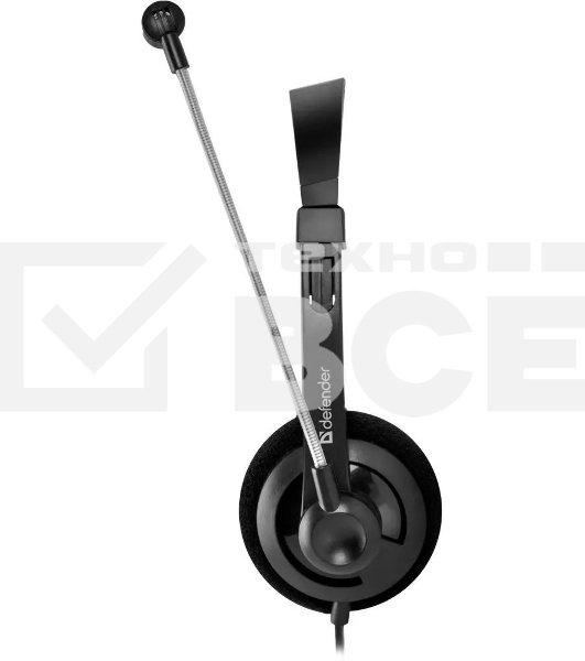 Гарнитура проводная Defender Aura 104 черный (кабель 1.8м)