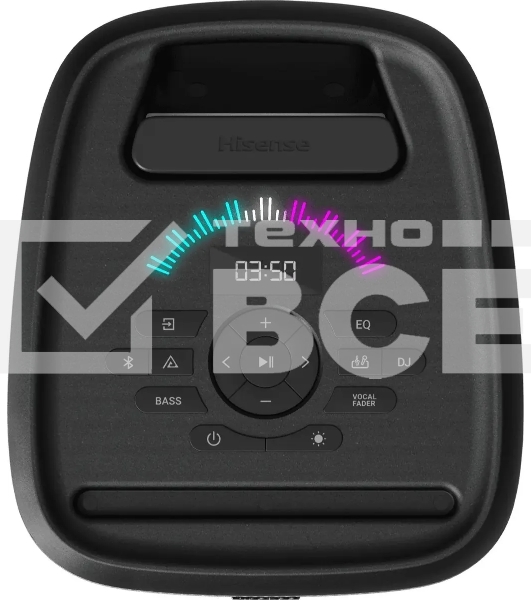 Минисистема Hisense Party Thunder черный 620Вт USB BT