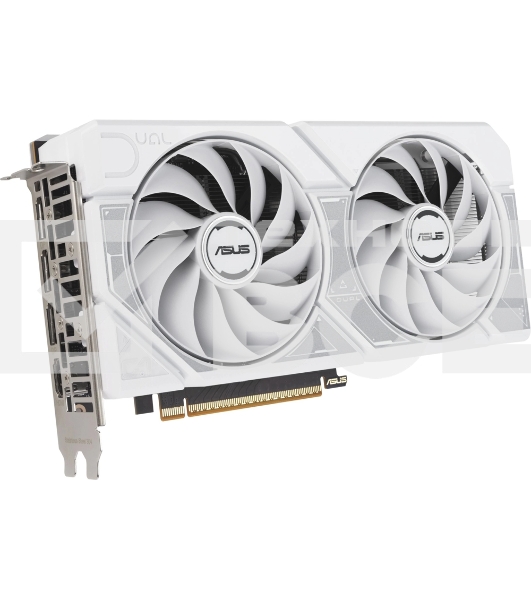Видеокарта Asus GeForce RTX 5060 DUAL OC White, Nvidia RTX 5060, 8GB GDDR7, 128 bit, PCI-E 5.0, DPx3, HDMIx1, 2535 MHz