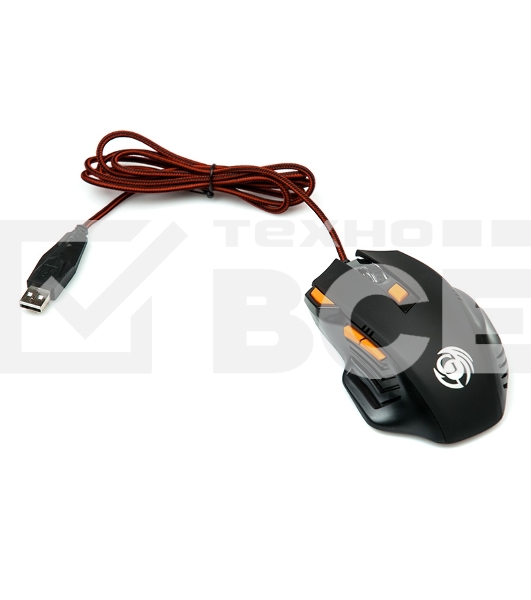 Мышь проводная Dialog Gan-Kata MGK-14U черный, 2400 dpi, USB, кнопки - 7