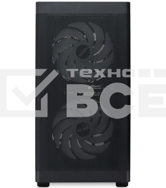 Компьютерный корпус без блока питания HSPD M320, Mesh Mini-tower, черный, slide TG, 0.45 SPCC, 2x140мм ARGb+1x120мм ARGb mATX, mITX 160/340/184мм 2x2.5