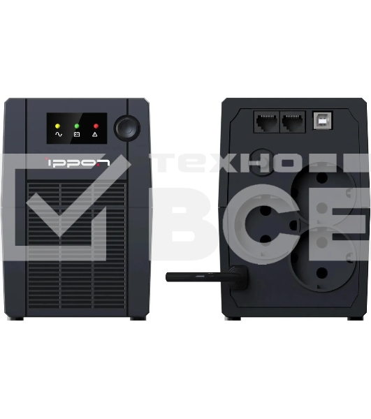 Источник бесперебойного питания Ippon Back Basic 850S New Euro 480Вт 850ВА черный