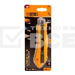 Нож Denzel 18 мм, сменное лезвие, SK4, метал. направляющая, нажимной фиксатор, фото6