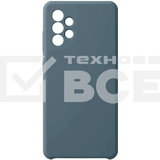 Чехол (клип-кейс) Deppa для Samsung Galaxy A32 Liquid Silicone синий (870122)