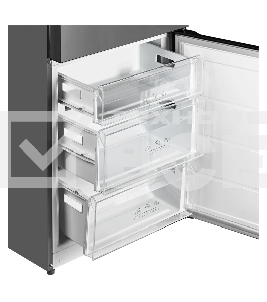 Холодильник Kuppersberg RFCN 2016 X нержавеющая сталь двухкамерный 274/105л морозилка снизу, No Frost