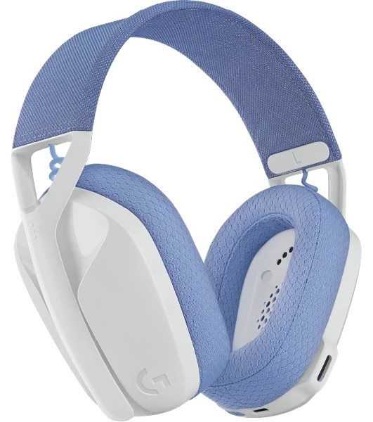 Гарнитура Logitech G435 белый/синий, беспроводная, радиоканал, до 18 ч