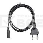 Кабель для аудио-видео техники IEC-320-C7--розетка 220V, 2-pin, 1,8м, медь, VCOM, фото2
