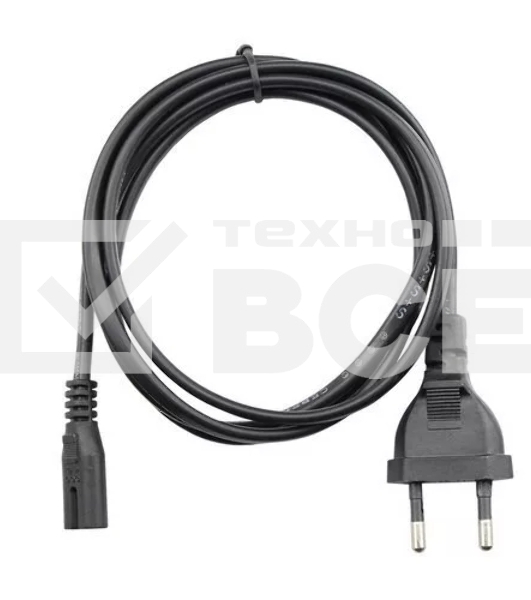 Кабель для аудио-видео техники IEC-320-C7--розетка 220V, 2-pin, 1,8м, медь, VCOM