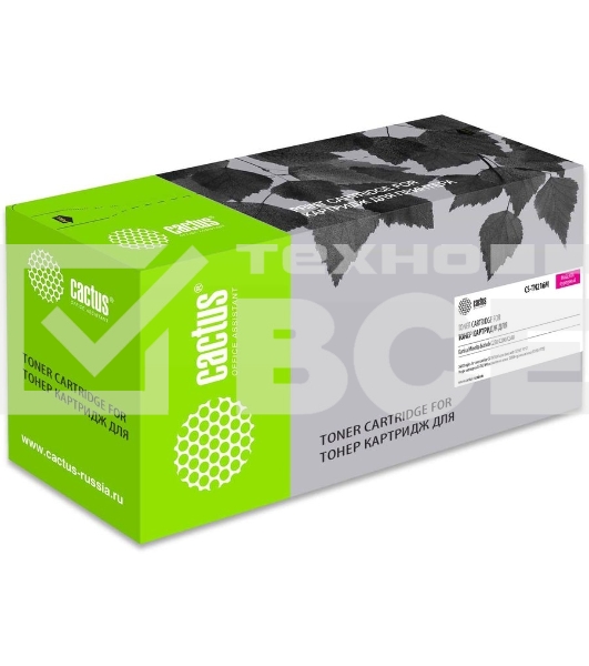 Картридж лазерный Cactus CS-TN216M пурпурный (26000стр.) для Konica Minolta bizhub C220/C280/C360