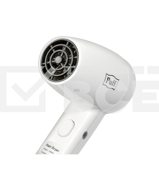 Фен для волос Puff-1200 1405.001 1.2кВт белый