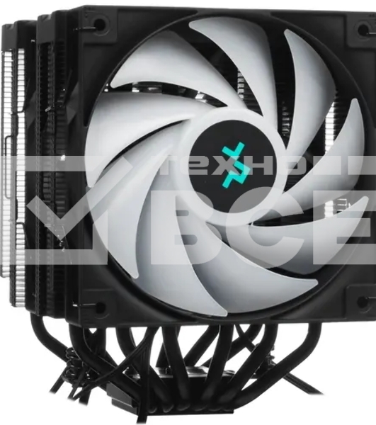 Кулер для процессора DEEPCOOL AG620 DIGITAL серебристый/черный, 120 мм, алюминий/медь, 1950 об/мин, 29.4 дБ, 4 pin, 260 Вт, 161 мм