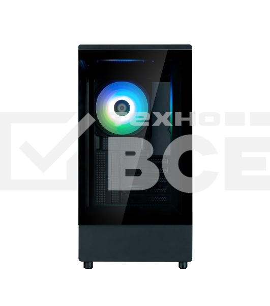 Компьютерный корпус ZALMAN P10, MATX, BLACK, WINDOW, 2x3.5