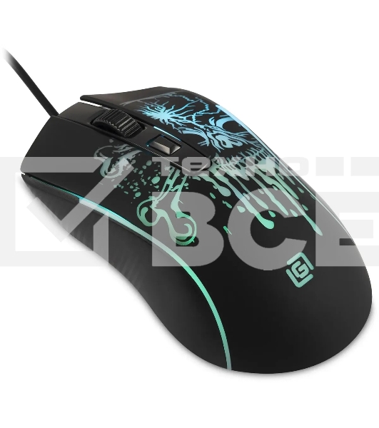 Мышь проводная Oklick 702G черный, 3600 dpi, USB, кнопки - 4