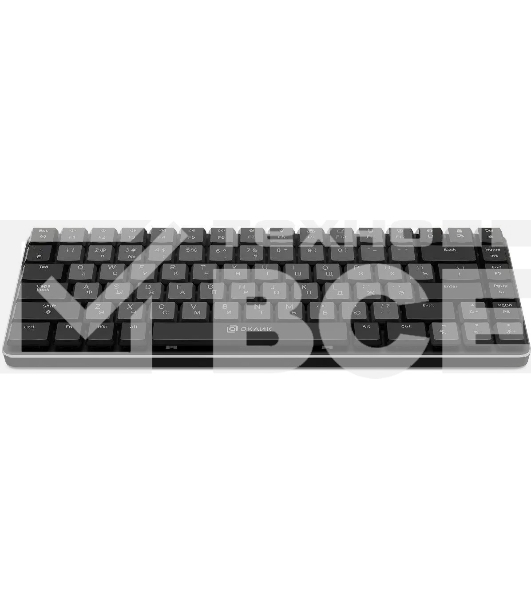 Клавиатура Oklick K615X (1934413) проводная, USB, серый + серебристый