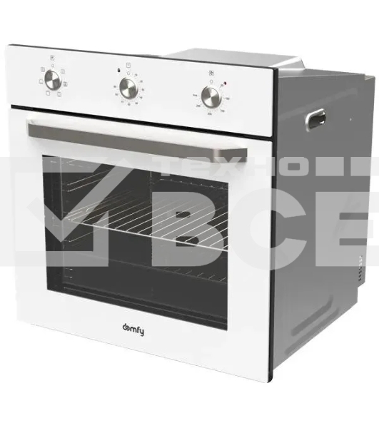 Духовой шкаф Электрический Domfy DM6632EO WG белый стекло