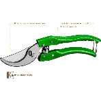 Секатор PC-25 со стальными эргономичными рукоятками, плоскостной, 200 мм, РОСТОК, фото8