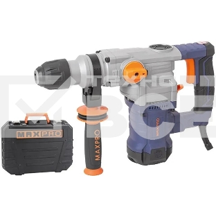 Перфоратор демонтажный MAX-PRO MPRH1200/28P 1200 Вт, 880 об/мин, 4,5 Дж, 3 режима, Д/Б/М-40/28/13, 4,95 кг, SDS-PLUS, антивибрационная ручка, резиновые вставки, ре